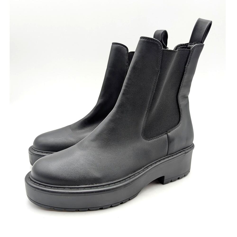 Steve Madden Madalyn Chelsea Ankle Boots Women's Black Size US9 EU39.5